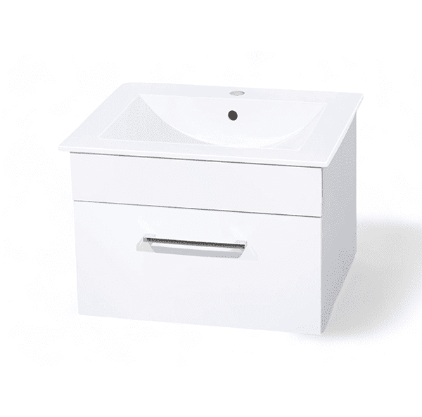 Meuble avec Plan Vasque Spazio extra plat 60 à un tiroir