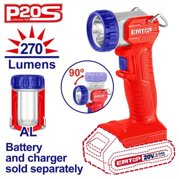 Lampe de travail sans fil – EMTOP